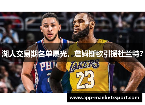 湖人交易期名单曝光，詹姆斯欲引援杜兰特？